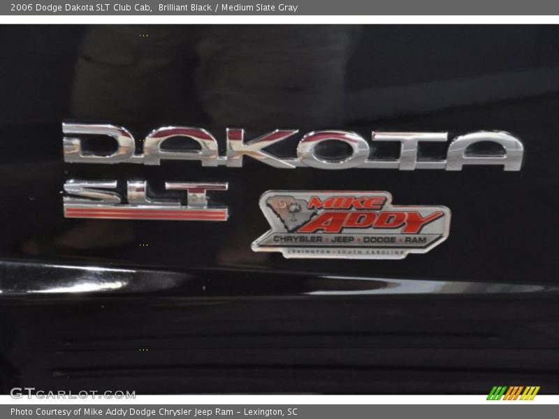 Brilliant Black / Medium Slate Gray 2006 Dodge Dakota SLT Club Cab