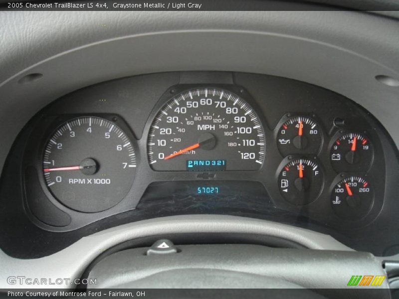 Graystone Metallic / Light Gray 2005 Chevrolet TrailBlazer LS 4x4