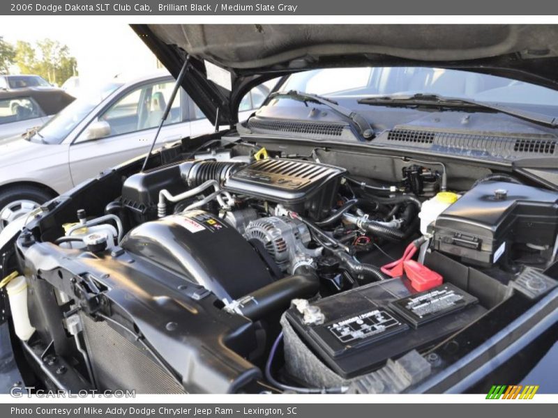 Brilliant Black / Medium Slate Gray 2006 Dodge Dakota SLT Club Cab
