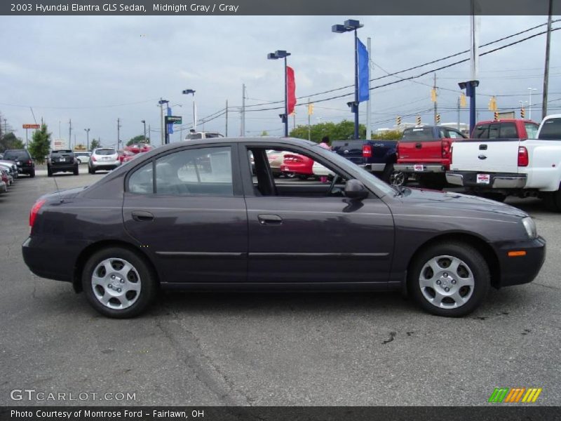 Midnight Gray / Gray 2003 Hyundai Elantra GLS Sedan