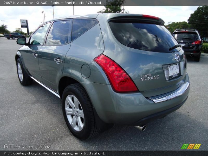 Platinum Pearl Matallic / Charcoal 2007 Nissan Murano SL AWD
