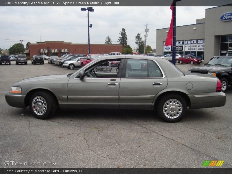 Spruce Green Metallic / Light Flint 2003 Mercury Grand Marquis GS