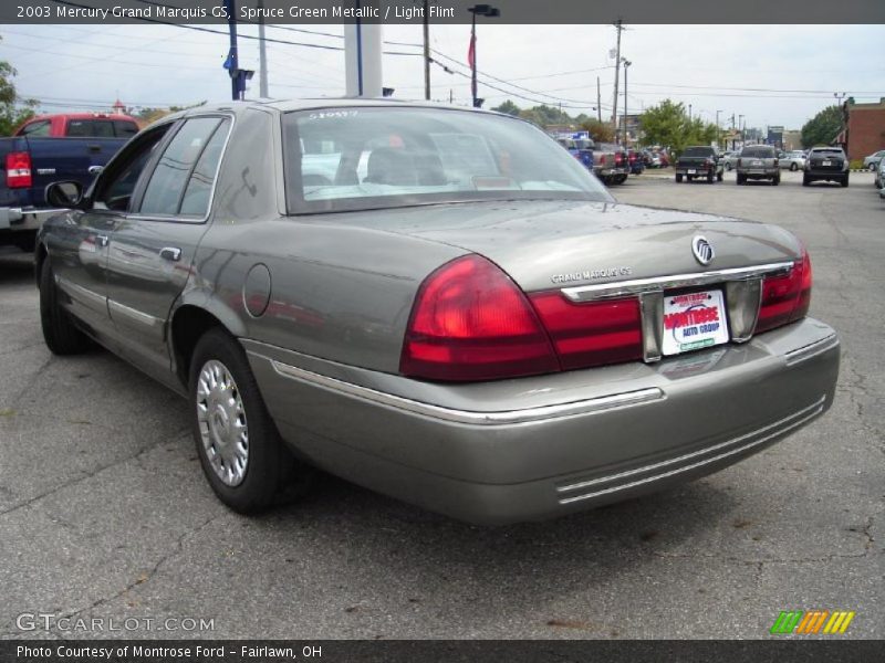 Spruce Green Metallic / Light Flint 2003 Mercury Grand Marquis GS