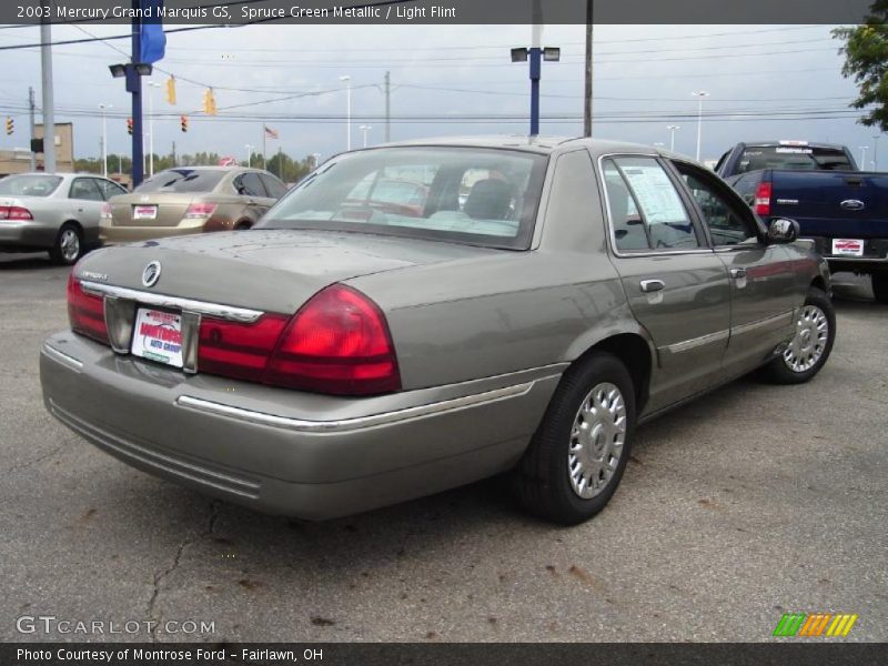 Spruce Green Metallic / Light Flint 2003 Mercury Grand Marquis GS
