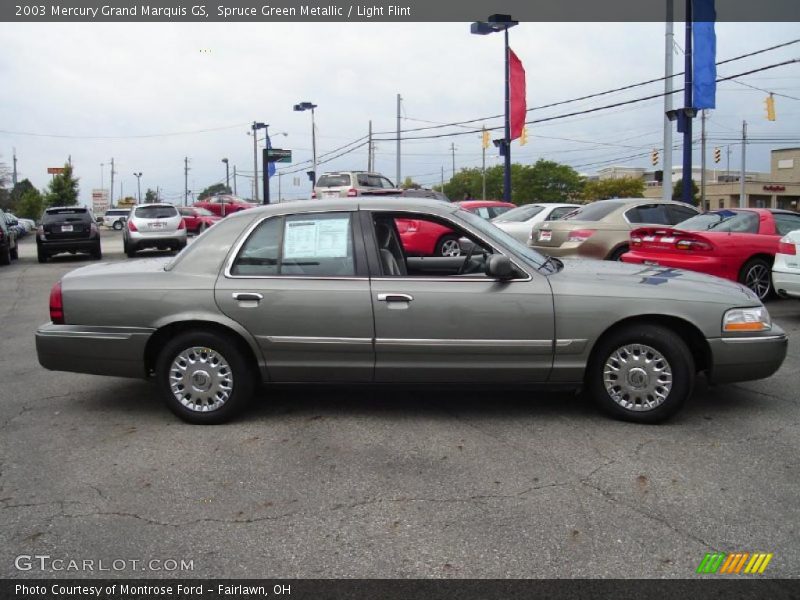 Spruce Green Metallic / Light Flint 2003 Mercury Grand Marquis GS
