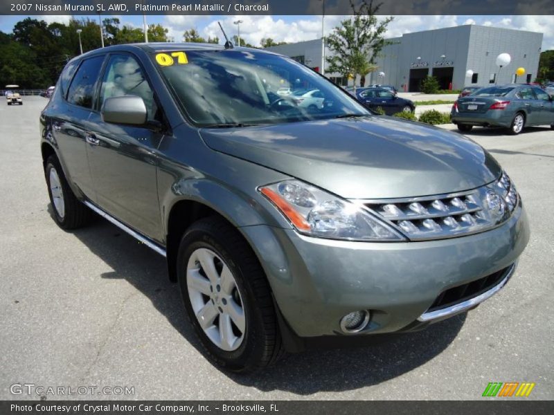 Platinum Pearl Matallic / Charcoal 2007 Nissan Murano SL AWD