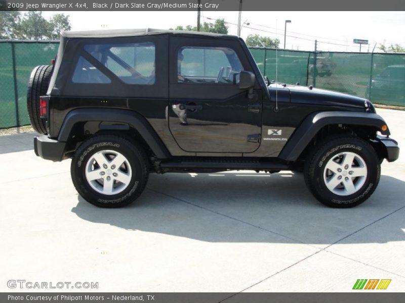 Black / Dark Slate Gray/Medium Slate Gray 2009 Jeep Wrangler X 4x4
