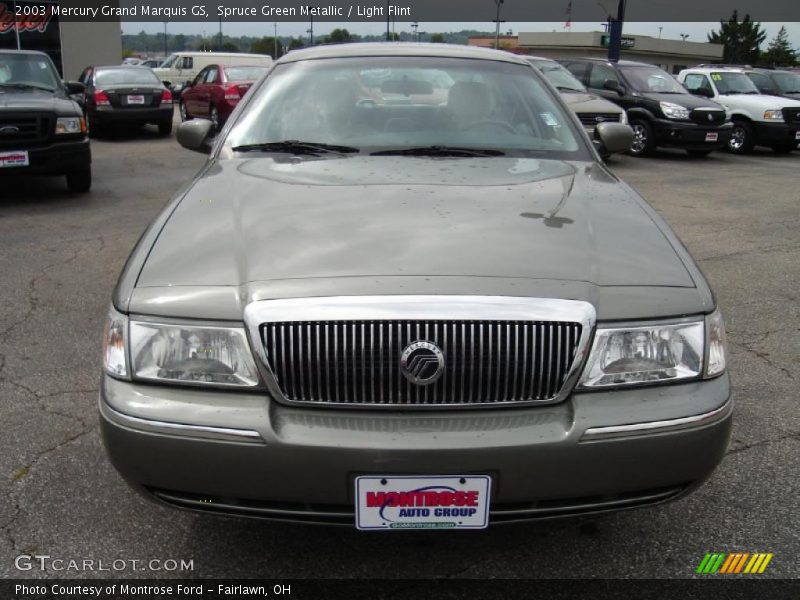Spruce Green Metallic / Light Flint 2003 Mercury Grand Marquis GS