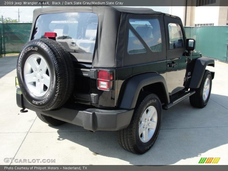 Black / Dark Slate Gray/Medium Slate Gray 2009 Jeep Wrangler X 4x4