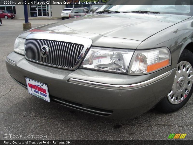 Spruce Green Metallic / Light Flint 2003 Mercury Grand Marquis GS