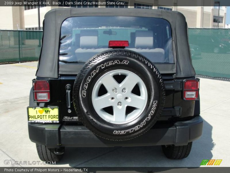 Black / Dark Slate Gray/Medium Slate Gray 2009 Jeep Wrangler X 4x4