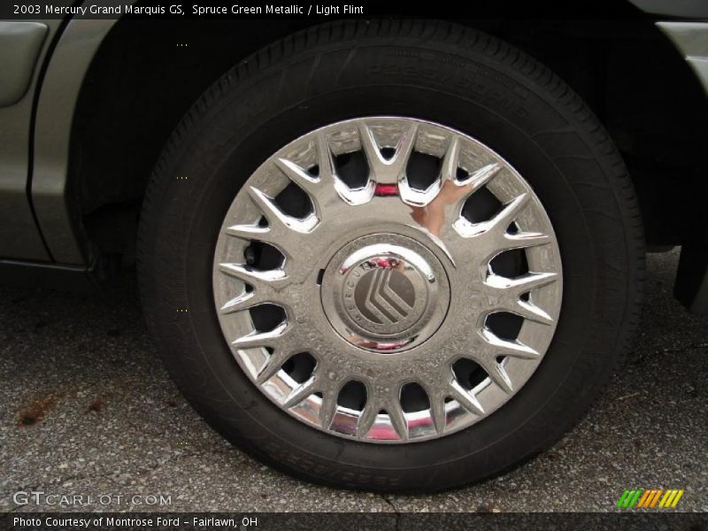 Spruce Green Metallic / Light Flint 2003 Mercury Grand Marquis GS