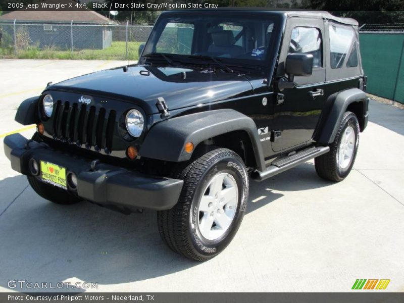 Black / Dark Slate Gray/Medium Slate Gray 2009 Jeep Wrangler X 4x4
