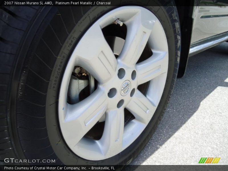 Platinum Pearl Matallic / Charcoal 2007 Nissan Murano SL AWD