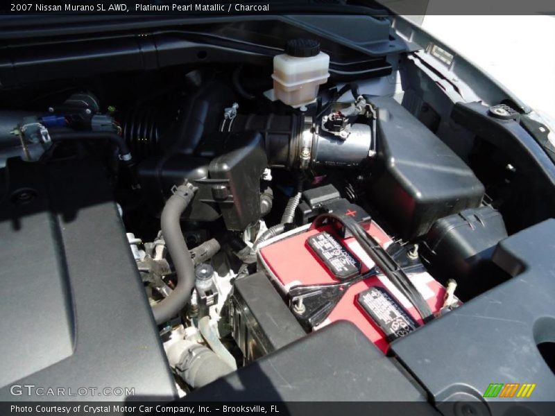 Platinum Pearl Matallic / Charcoal 2007 Nissan Murano SL AWD