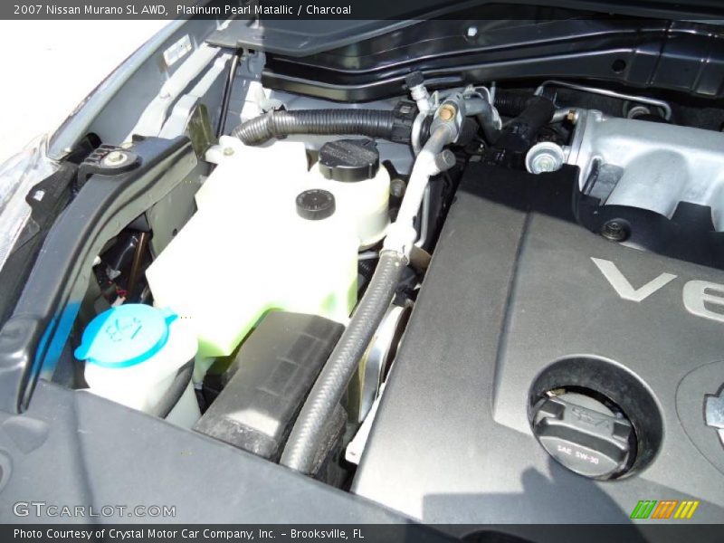 Platinum Pearl Matallic / Charcoal 2007 Nissan Murano SL AWD