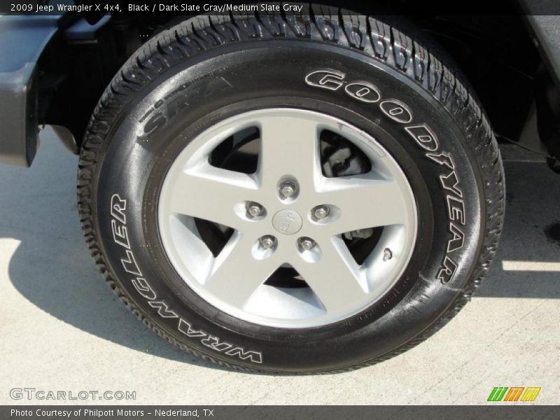 Black / Dark Slate Gray/Medium Slate Gray 2009 Jeep Wrangler X 4x4
