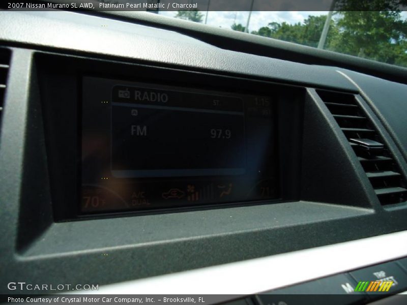 Platinum Pearl Matallic / Charcoal 2007 Nissan Murano SL AWD