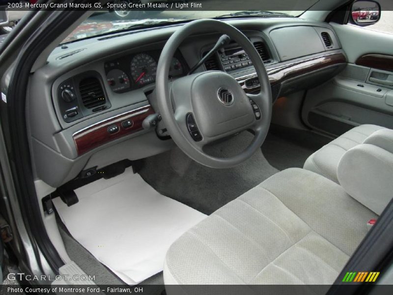 Spruce Green Metallic / Light Flint 2003 Mercury Grand Marquis GS