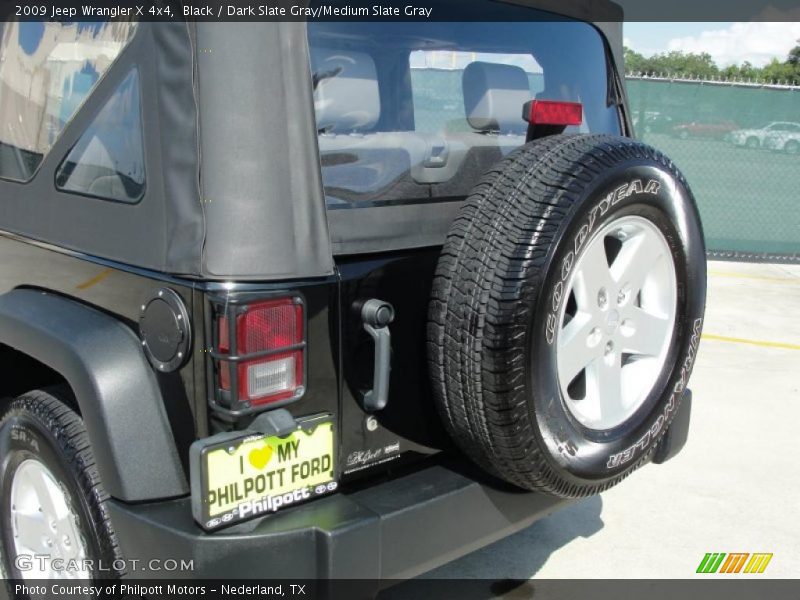 Black / Dark Slate Gray/Medium Slate Gray 2009 Jeep Wrangler X 4x4