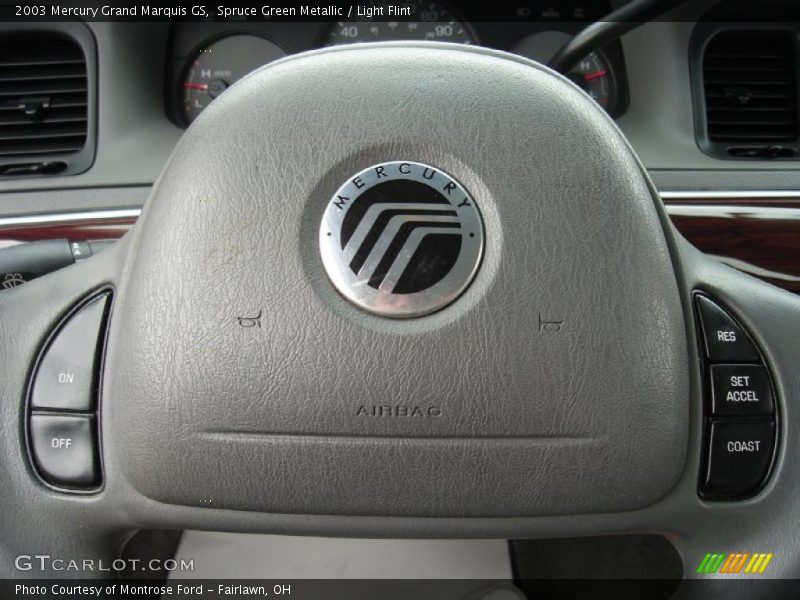 Spruce Green Metallic / Light Flint 2003 Mercury Grand Marquis GS