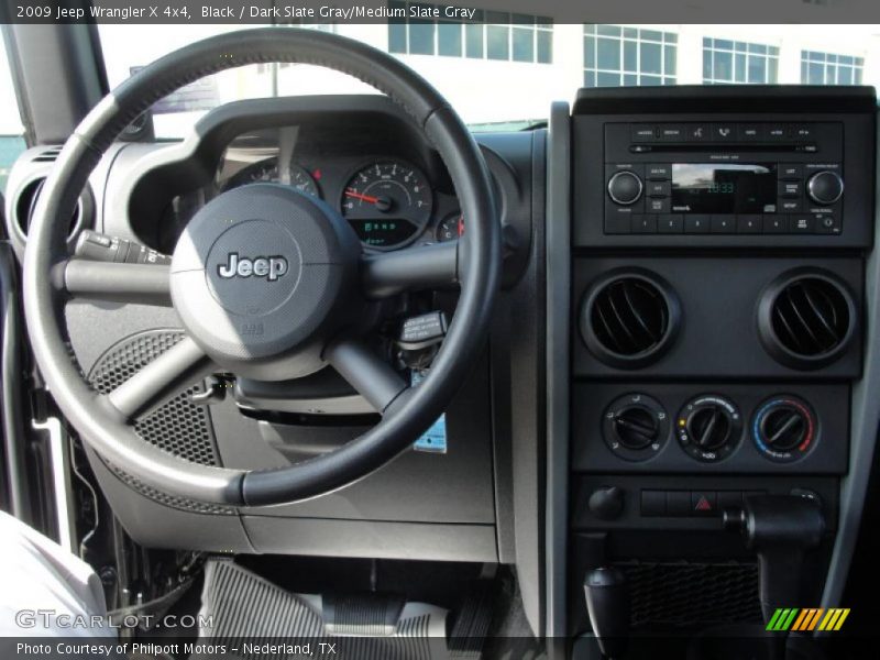 Black / Dark Slate Gray/Medium Slate Gray 2009 Jeep Wrangler X 4x4