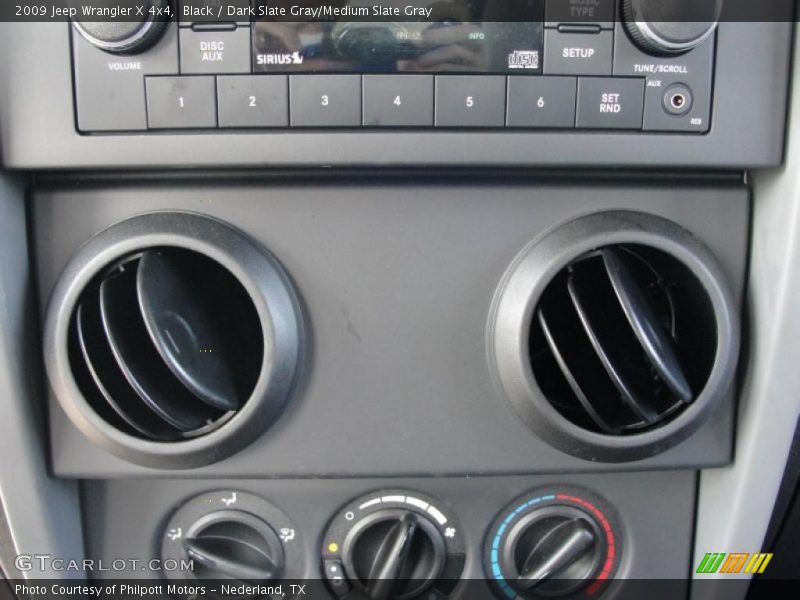 Black / Dark Slate Gray/Medium Slate Gray 2009 Jeep Wrangler X 4x4