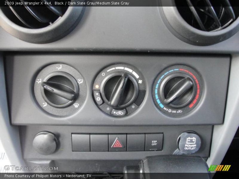 Black / Dark Slate Gray/Medium Slate Gray 2009 Jeep Wrangler X 4x4