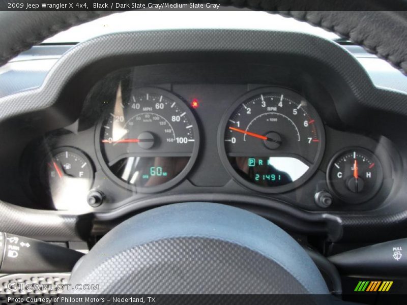 Black / Dark Slate Gray/Medium Slate Gray 2009 Jeep Wrangler X 4x4