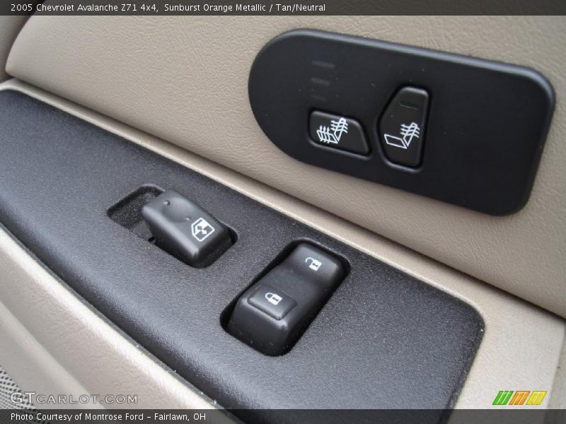 Sunburst Orange Metallic / Tan/Neutral 2005 Chevrolet Avalanche Z71 4x4