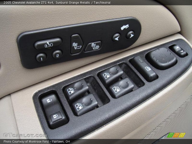 Sunburst Orange Metallic / Tan/Neutral 2005 Chevrolet Avalanche Z71 4x4