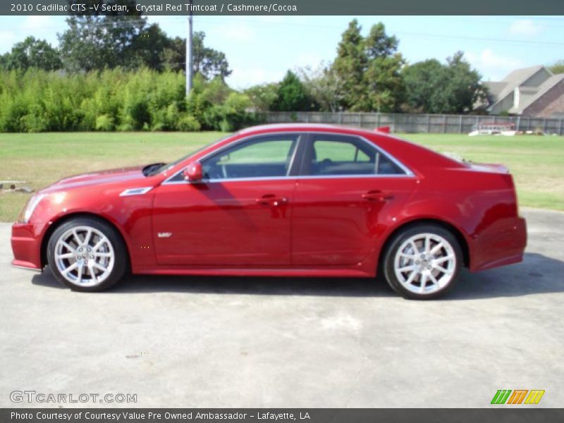 Crystal Red Tintcoat / Cashmere/Cocoa 2010 Cadillac CTS -V Sedan