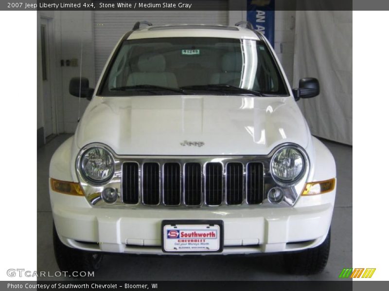 Stone White / Medium Slate Gray 2007 Jeep Liberty Limited 4x4