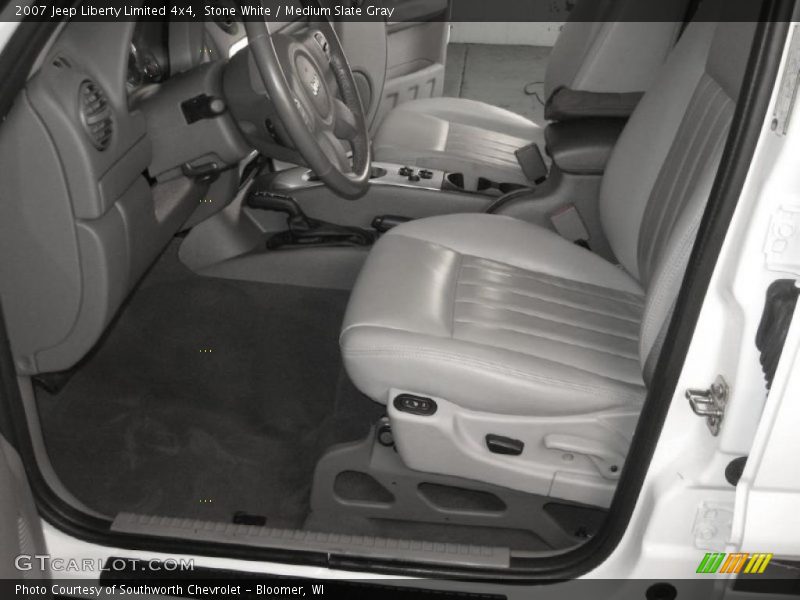 Stone White / Medium Slate Gray 2007 Jeep Liberty Limited 4x4