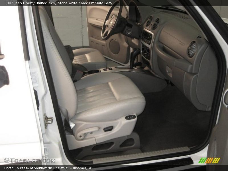 Stone White / Medium Slate Gray 2007 Jeep Liberty Limited 4x4