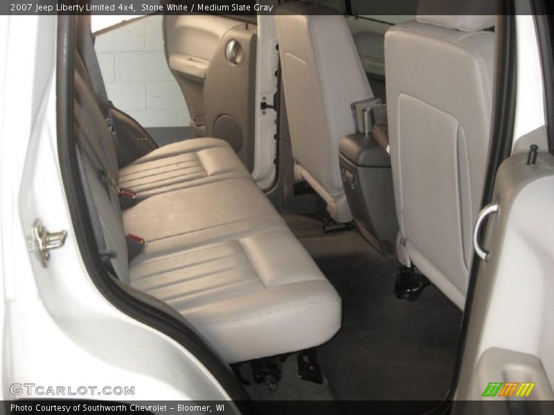 Stone White / Medium Slate Gray 2007 Jeep Liberty Limited 4x4