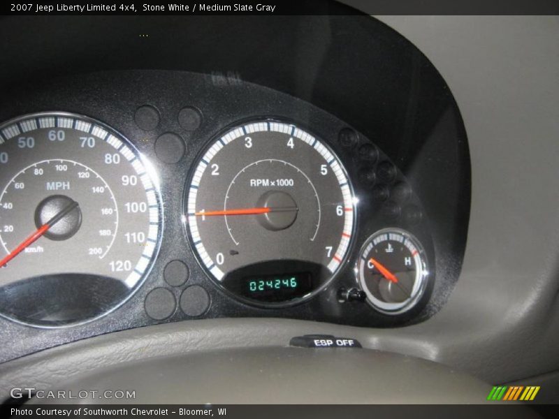 Stone White / Medium Slate Gray 2007 Jeep Liberty Limited 4x4
