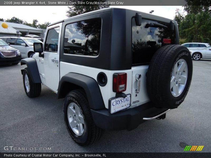 Stone White / Dark Slate Gray/Medium Slate Gray 2008 Jeep Wrangler X 4x4