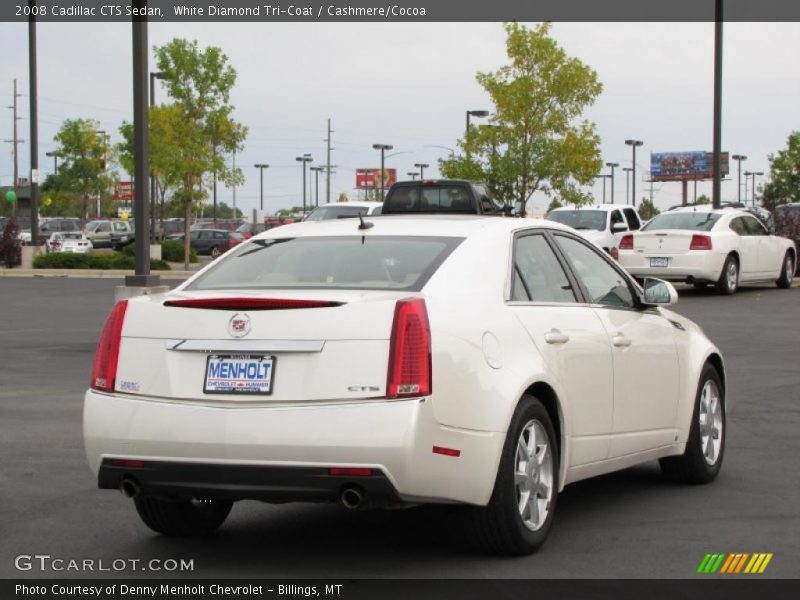 White Diamond Tri-Coat / Cashmere/Cocoa 2008 Cadillac CTS Sedan