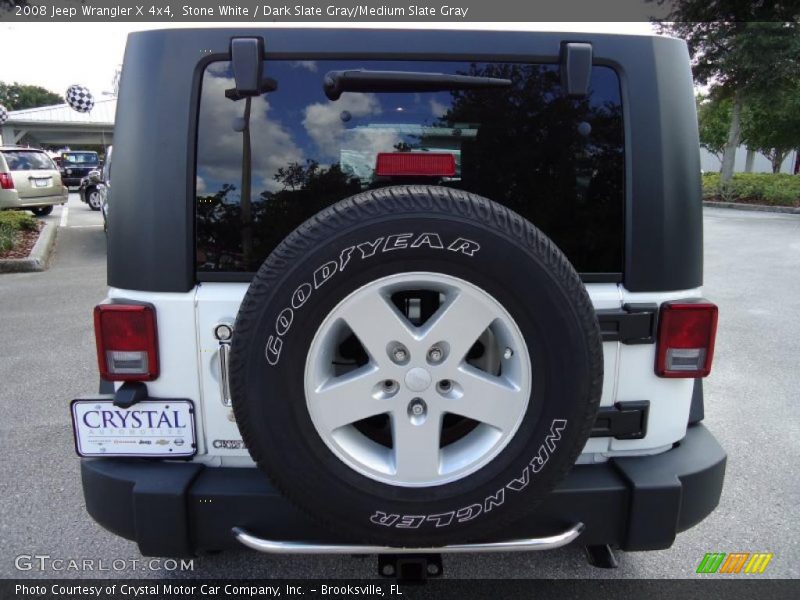 Stone White / Dark Slate Gray/Medium Slate Gray 2008 Jeep Wrangler X 4x4