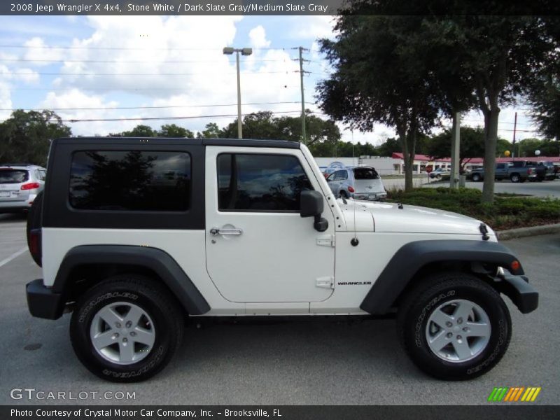 Stone White / Dark Slate Gray/Medium Slate Gray 2008 Jeep Wrangler X 4x4