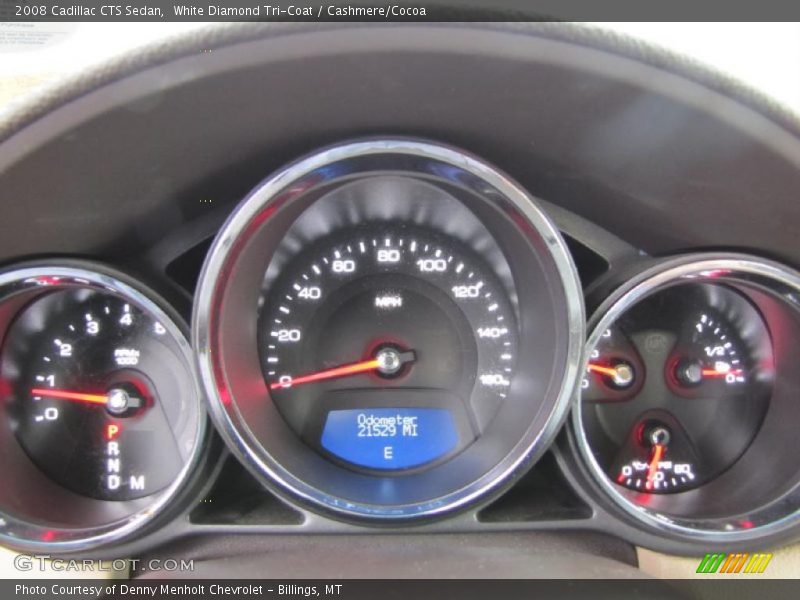 White Diamond Tri-Coat / Cashmere/Cocoa 2008 Cadillac CTS Sedan