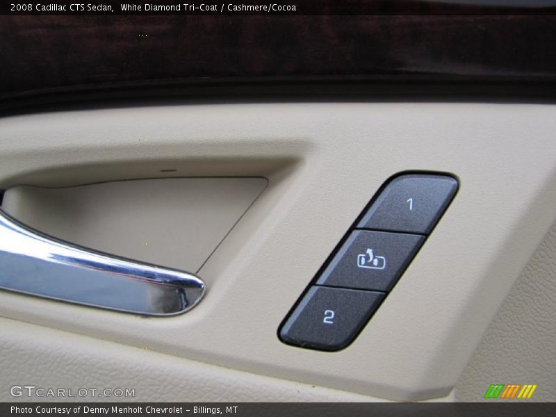White Diamond Tri-Coat / Cashmere/Cocoa 2008 Cadillac CTS Sedan
