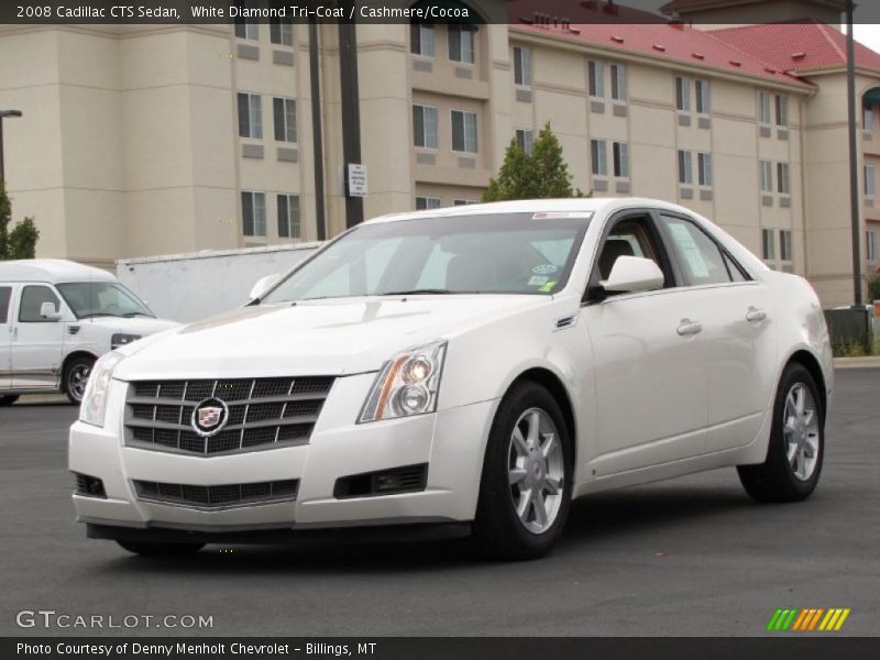 White Diamond Tri-Coat / Cashmere/Cocoa 2008 Cadillac CTS Sedan