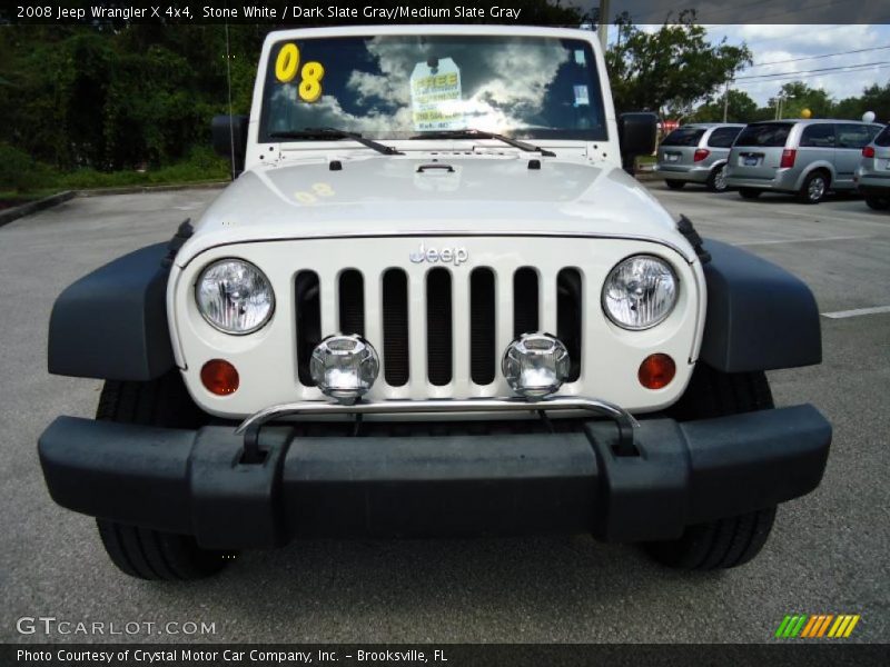 Stone White / Dark Slate Gray/Medium Slate Gray 2008 Jeep Wrangler X 4x4