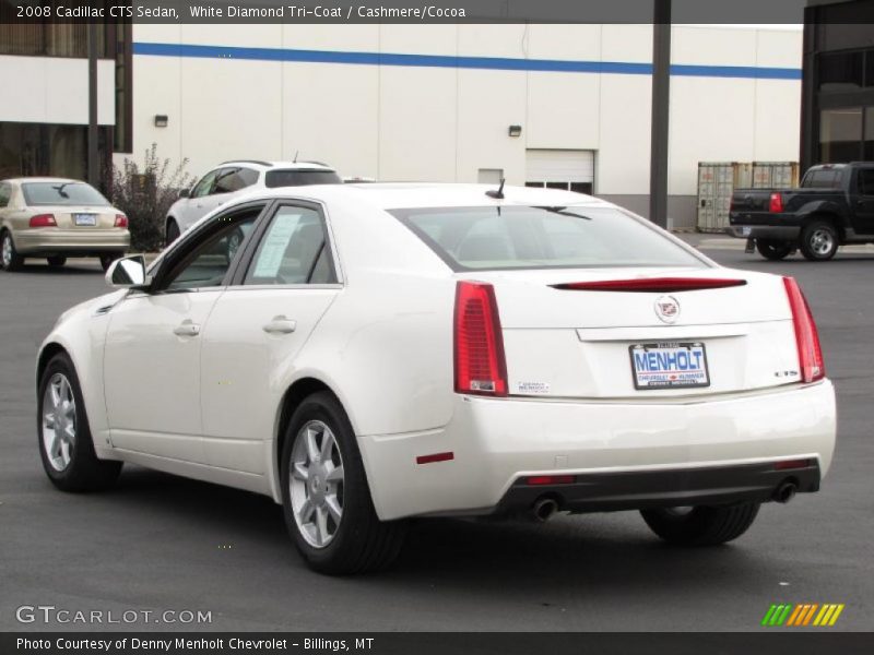 White Diamond Tri-Coat / Cashmere/Cocoa 2008 Cadillac CTS Sedan