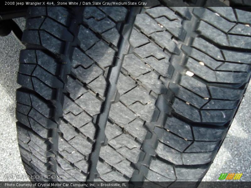 Stone White / Dark Slate Gray/Medium Slate Gray 2008 Jeep Wrangler X 4x4