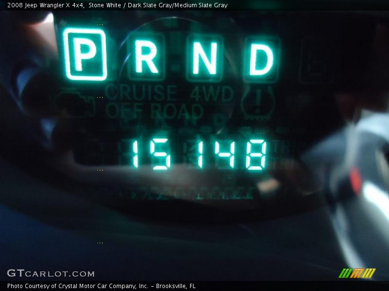 Stone White / Dark Slate Gray/Medium Slate Gray 2008 Jeep Wrangler X 4x4