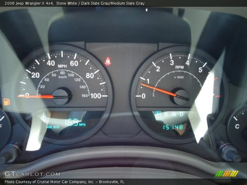 Stone White / Dark Slate Gray/Medium Slate Gray 2008 Jeep Wrangler X 4x4