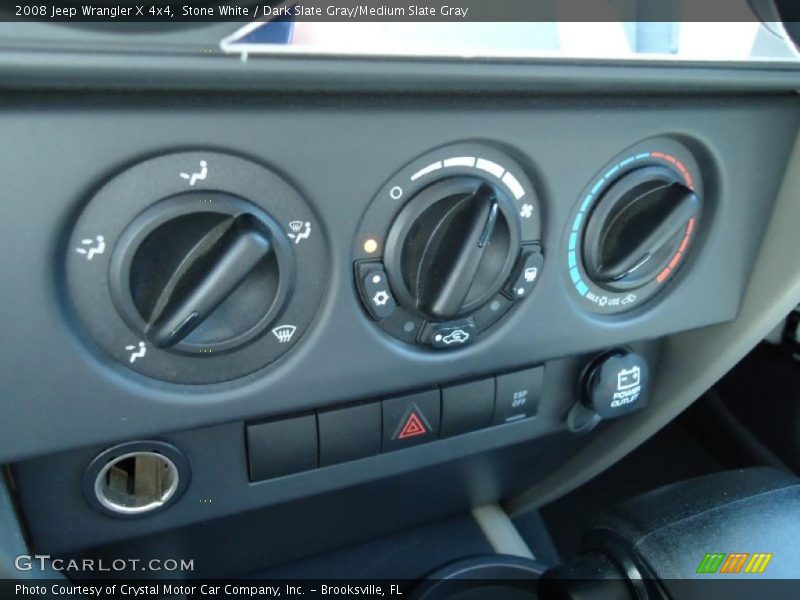 Stone White / Dark Slate Gray/Medium Slate Gray 2008 Jeep Wrangler X 4x4